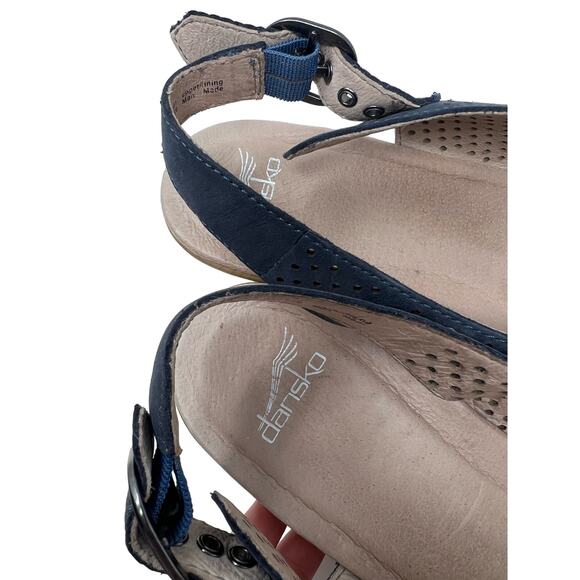 Dansko Jacinda Slingback Perforated Leather Sandals 42/11.5 - Picture 5 of 10